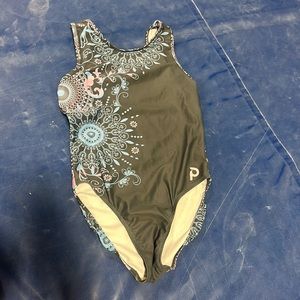 Plum practice wear gymnastics leotard AM